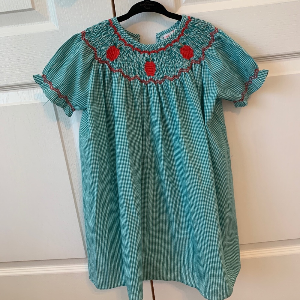 Smocked apple dress